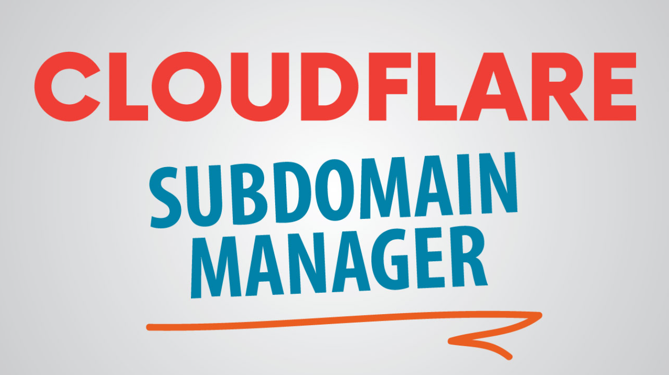 CloudFlare Subdomain Manager